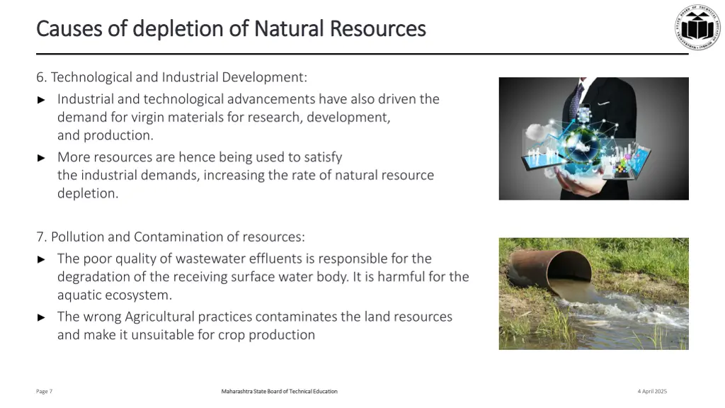 causes of depletion of natural resources causes