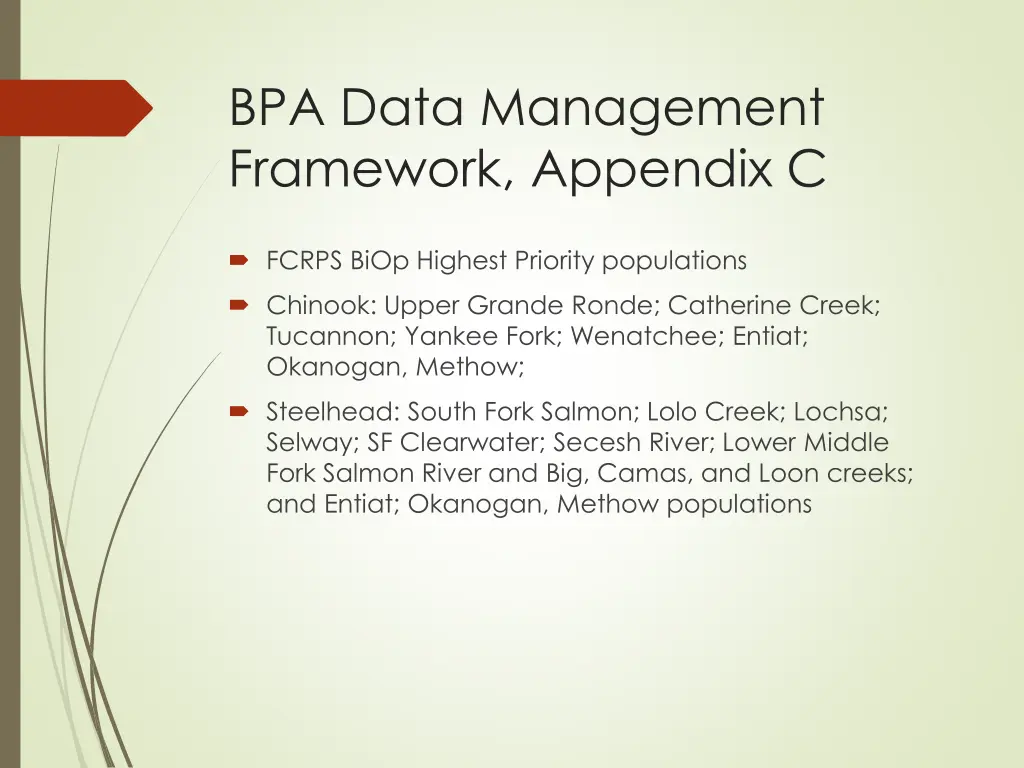 bpa data management framework appendix c