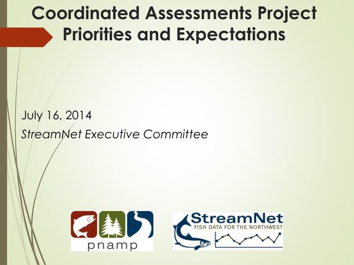 coordinated assessments project priorities
