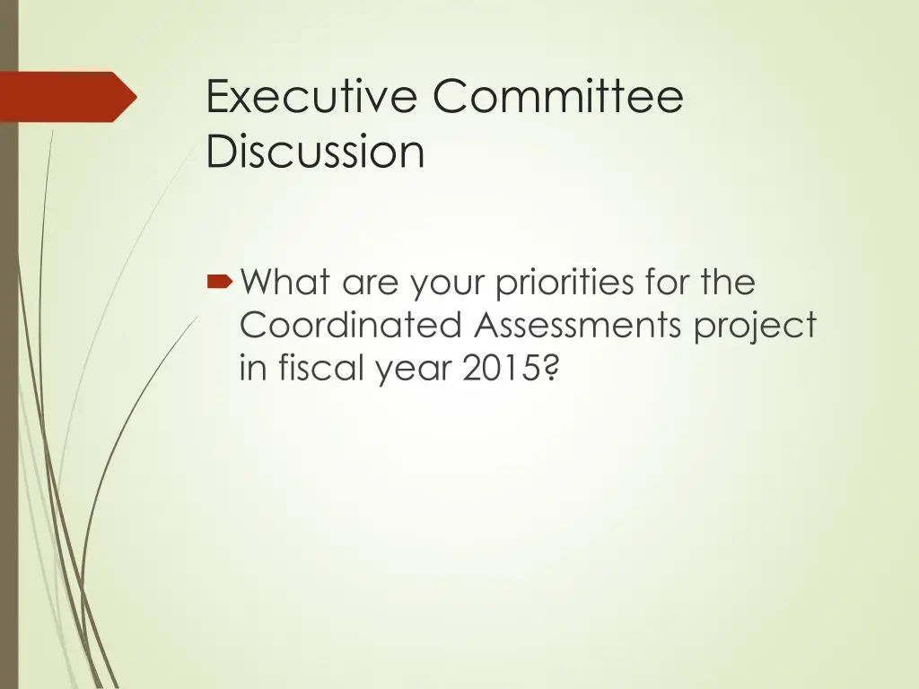 executive committee discussion