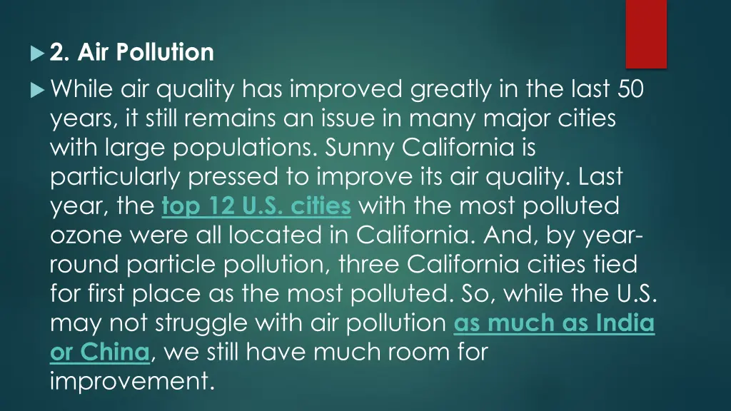 2 air pollution while air quality has improved