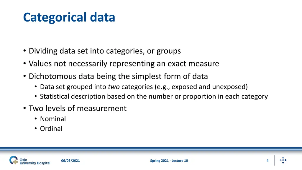 categorical data