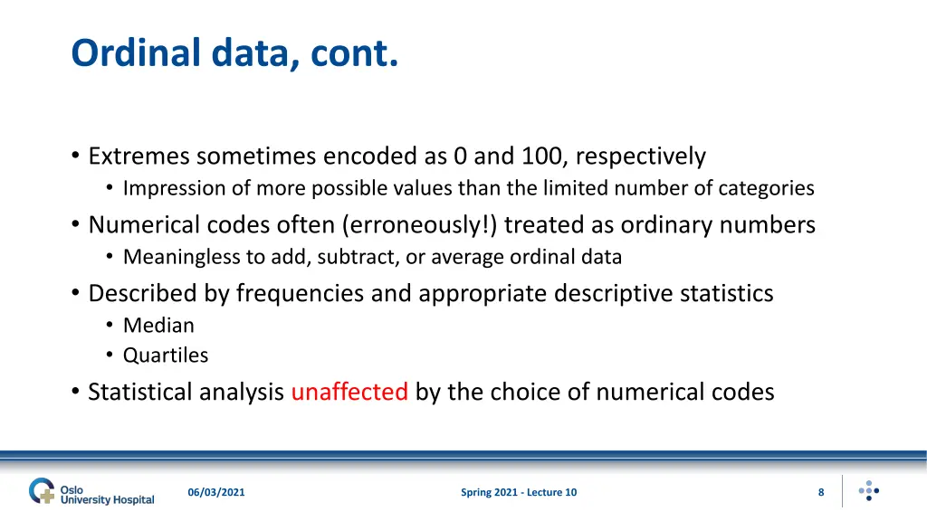 ordinal data cont 1