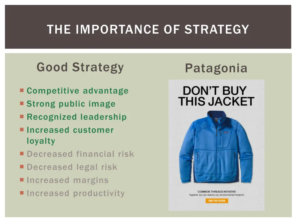 the importance of strategy 3