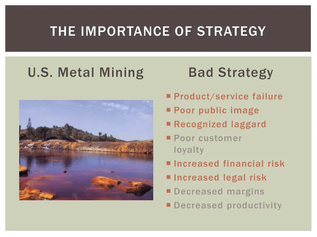 the importance of strategy 8