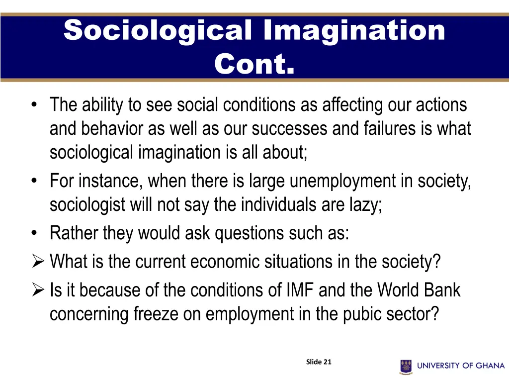 sociological imagination cont 2