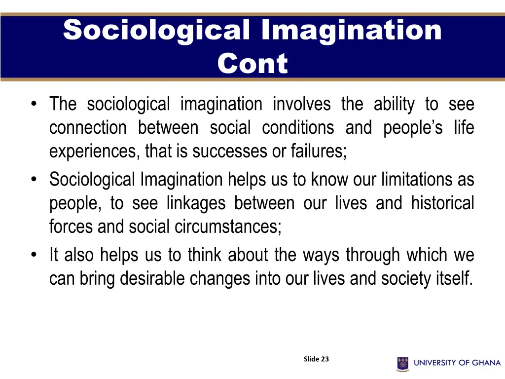 sociological imagination cont 4