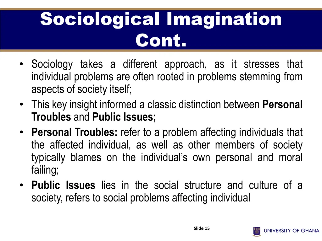 sociological imagination cont sociology takes