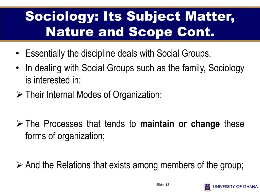 sociology its subject matter nature and scope cont 1
