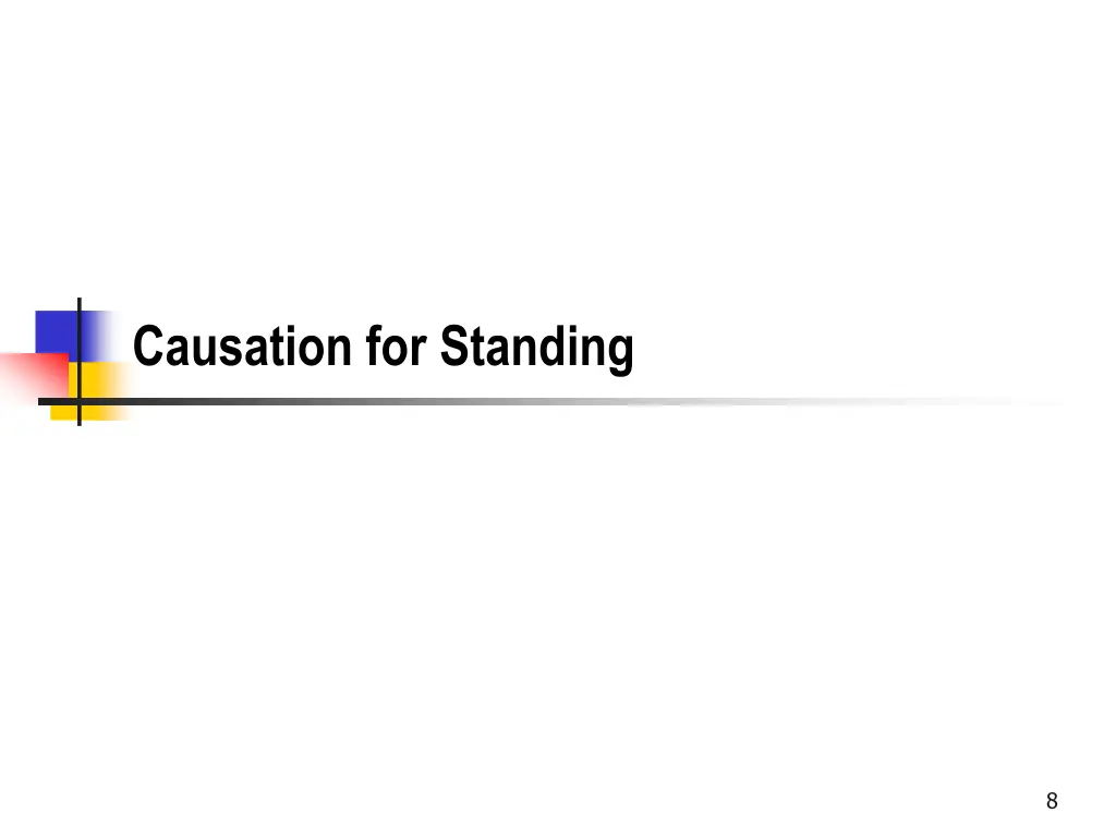 causation for standing