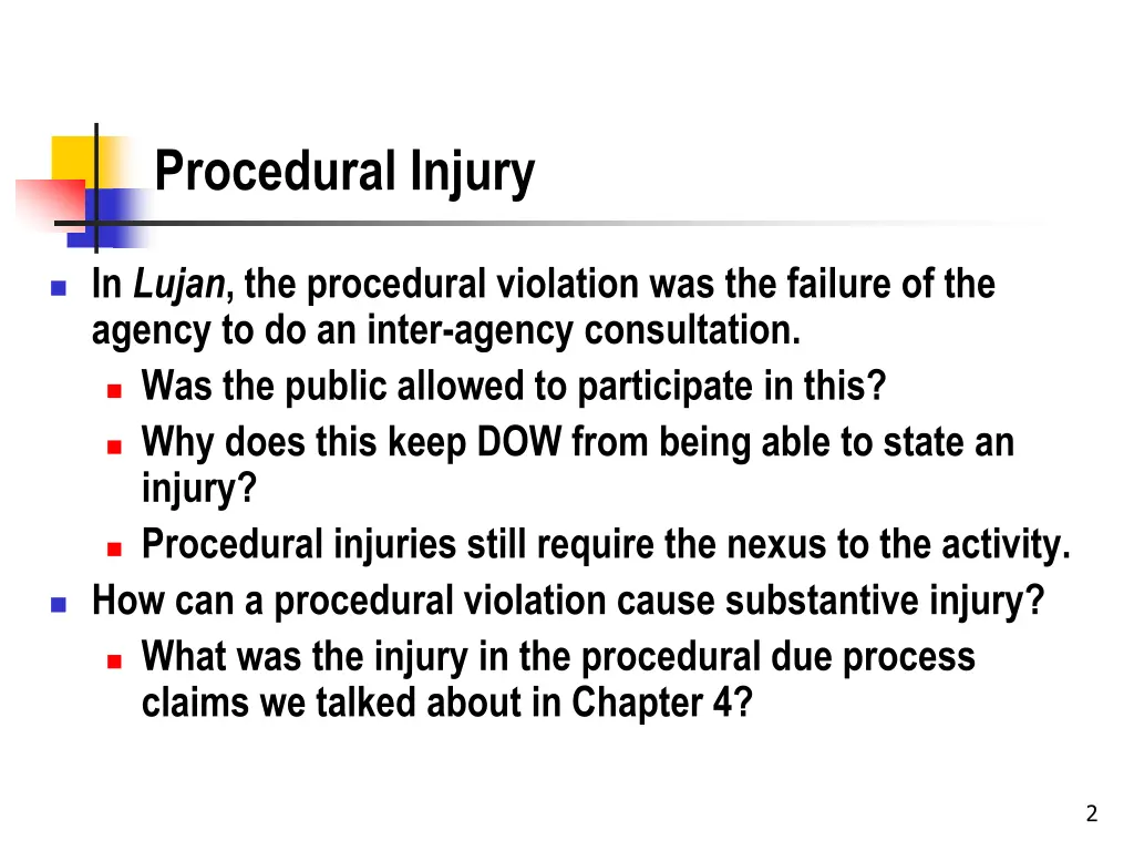procedural injury