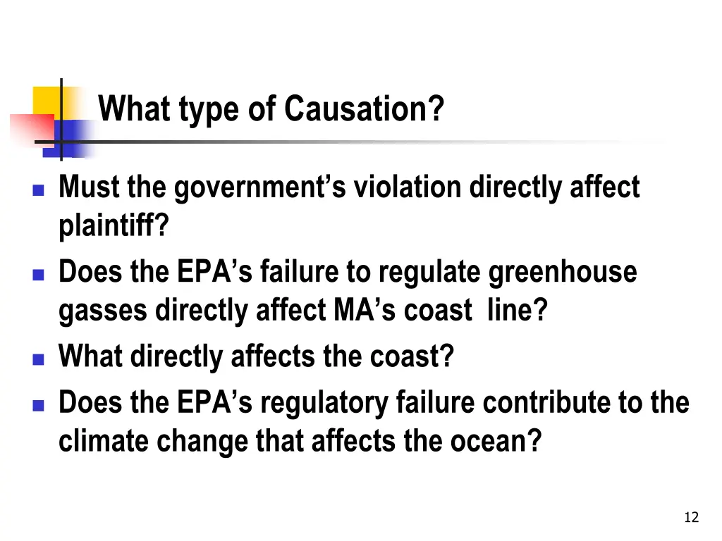 what type of causation