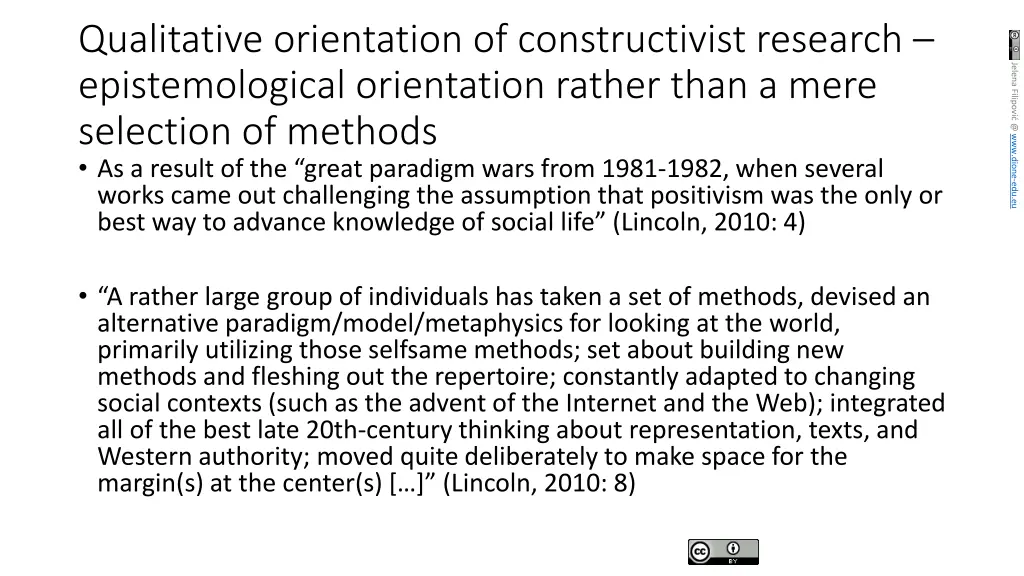qualitative orientation of constructivist