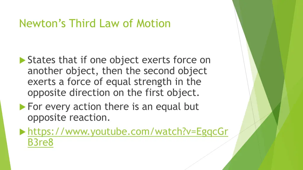 newton s third law of motion