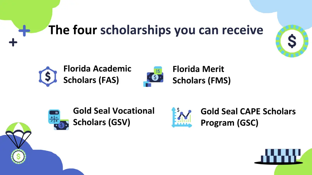 the four scholarships you can receive