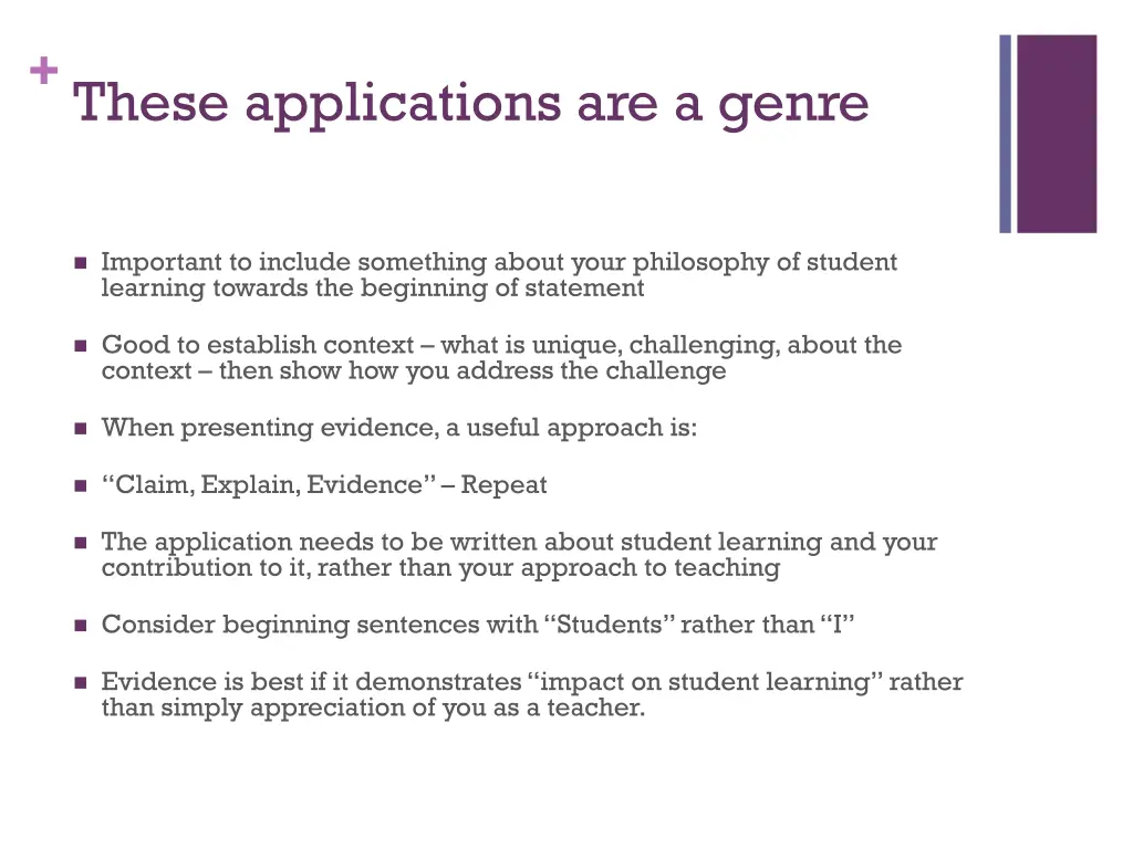 these applications are a genre