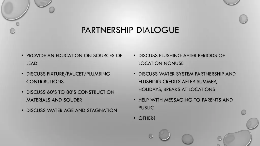 partnership dialogue