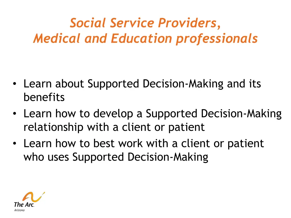 social service providers medical and education