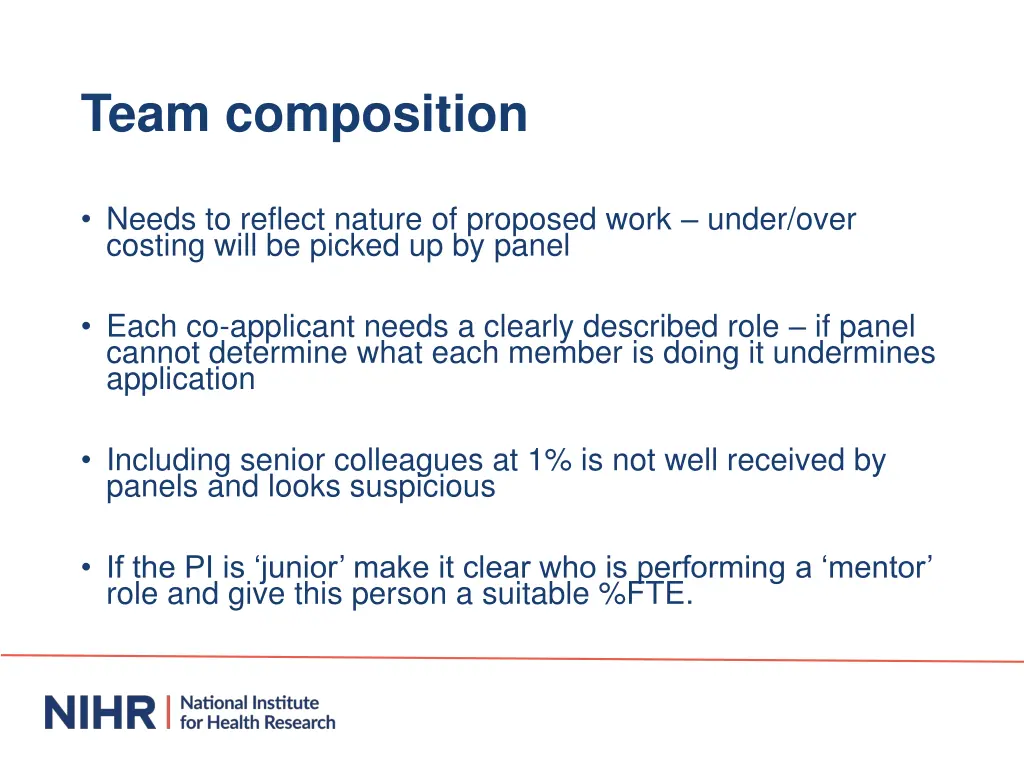 team composition