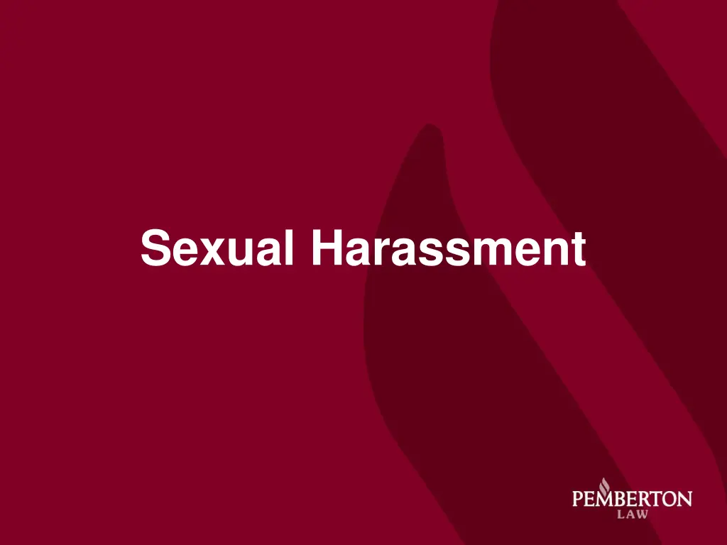 sexual harassment