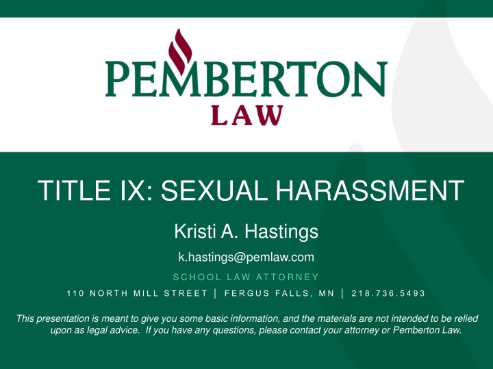 title ix sexual harassment