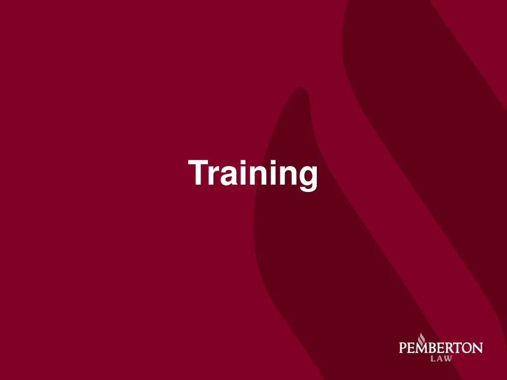 training