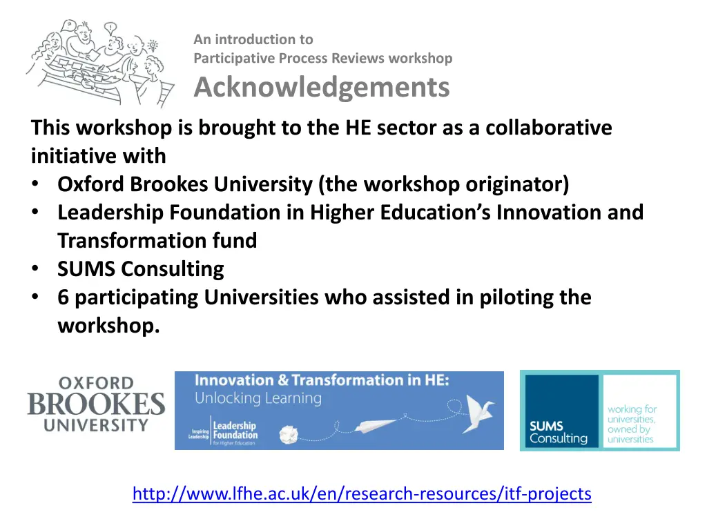 an introduction to participative process reviews