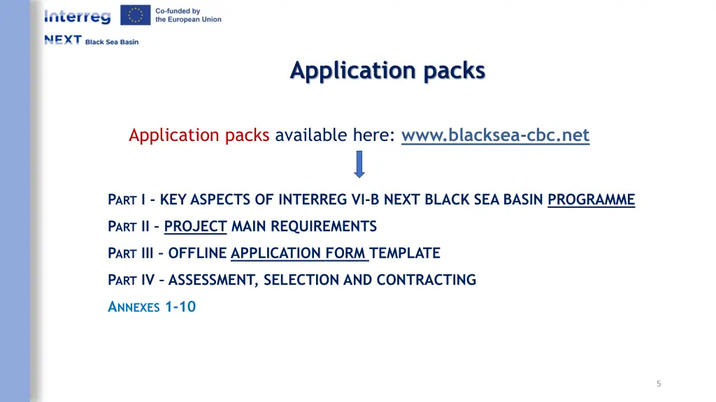 application packs