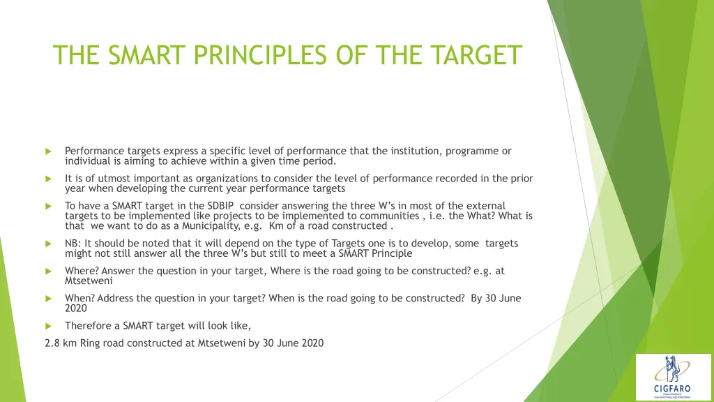 the smart principles of the target 1