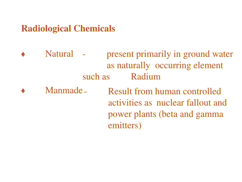 radiological chemicals