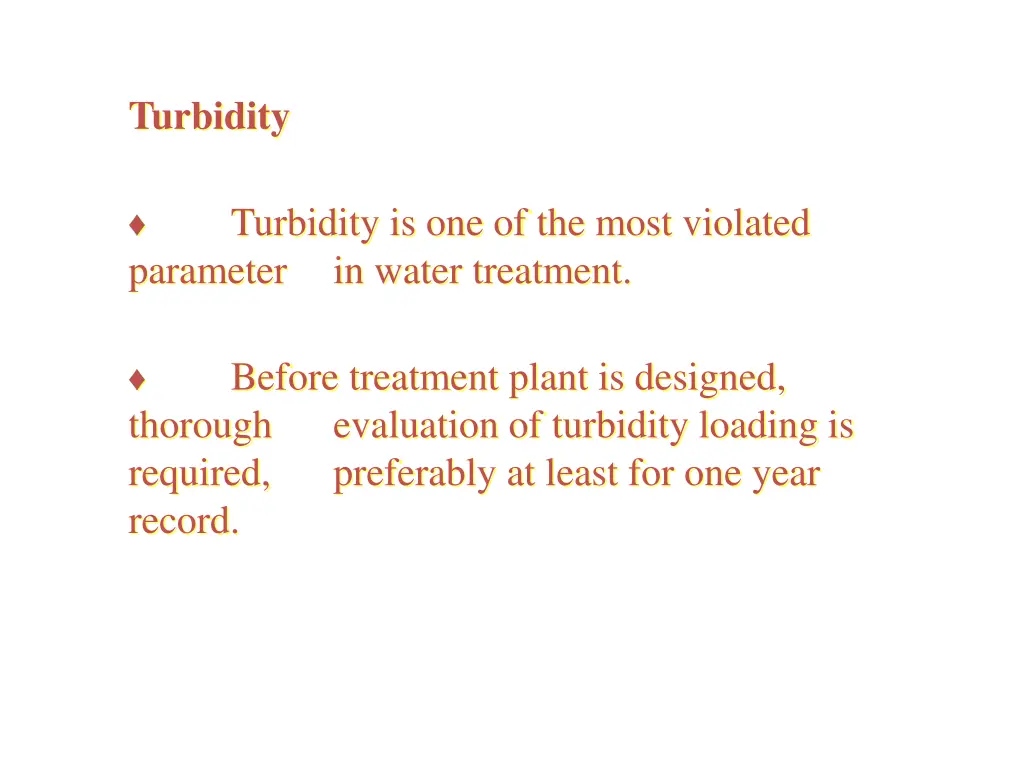 turbidity