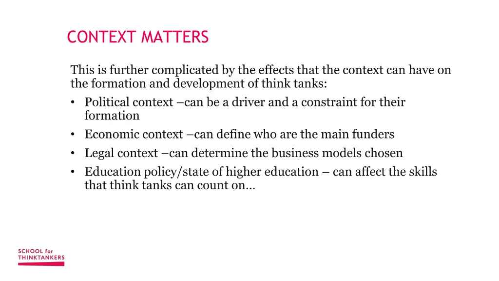 context matters
