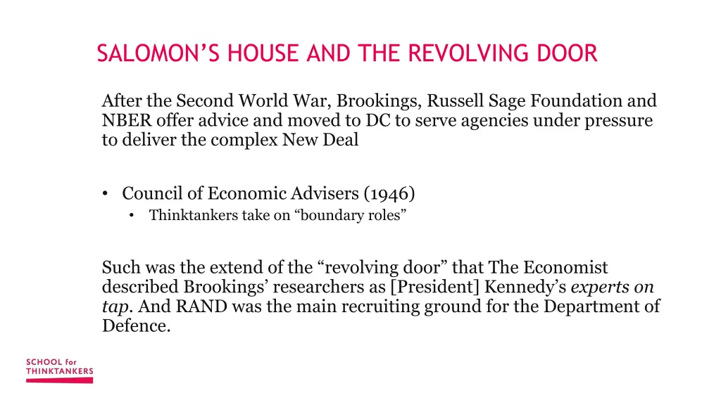 salomon s house and the revolving door