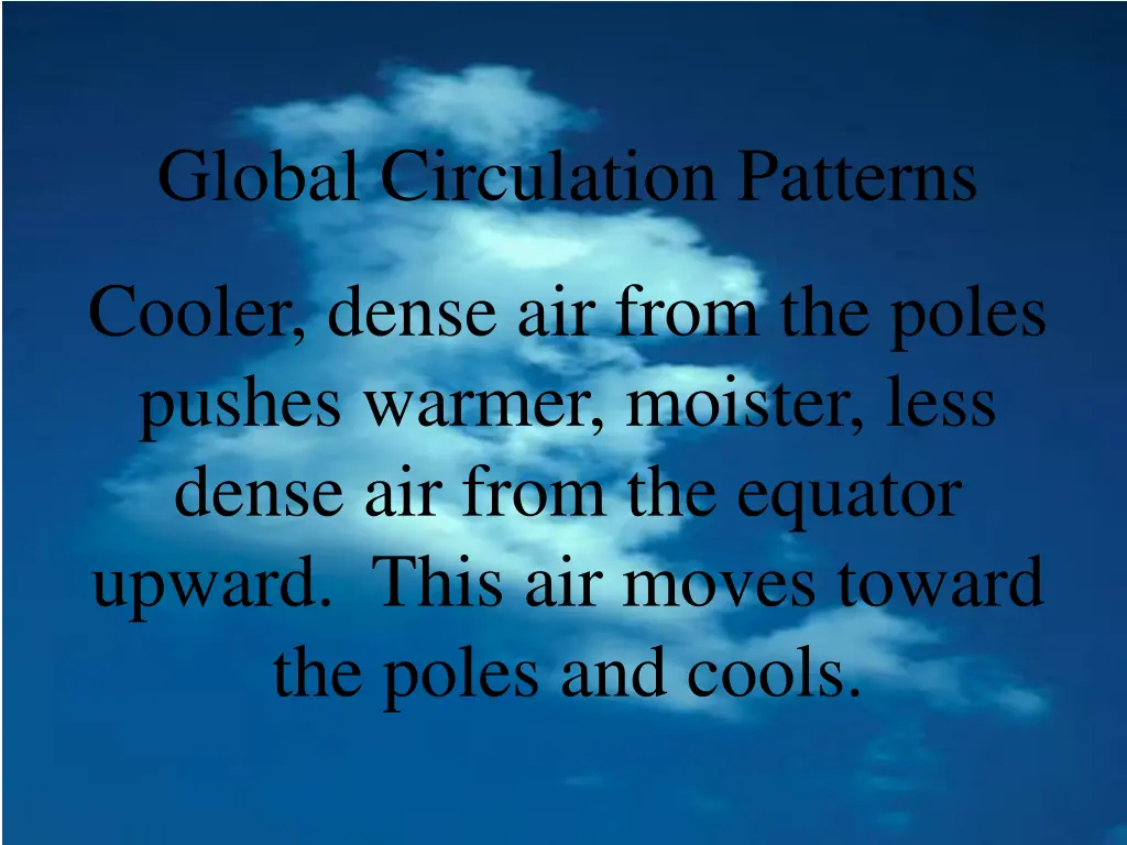 global circulation patterns