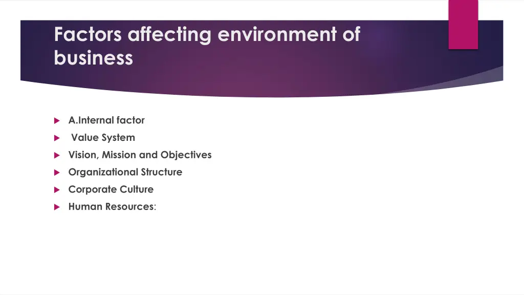 factors affecting environment of business