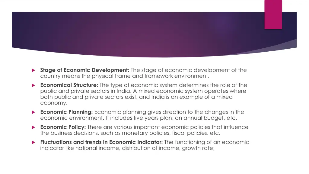 stage of economic development the stage