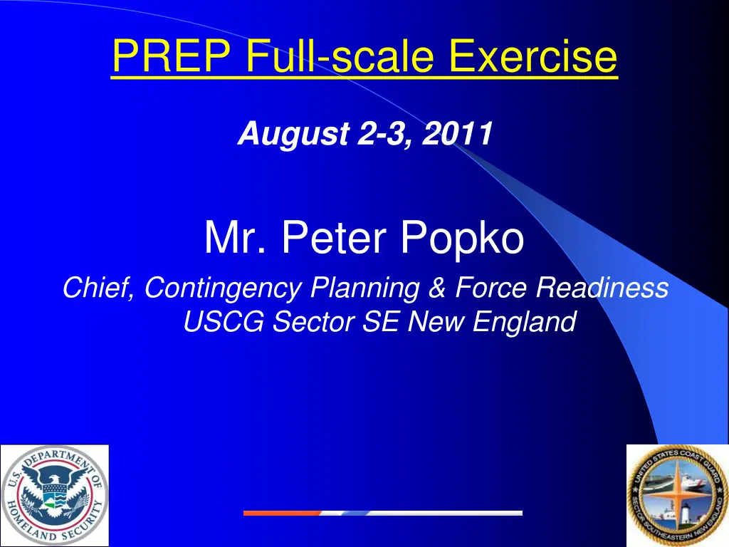 prep full scale exercise