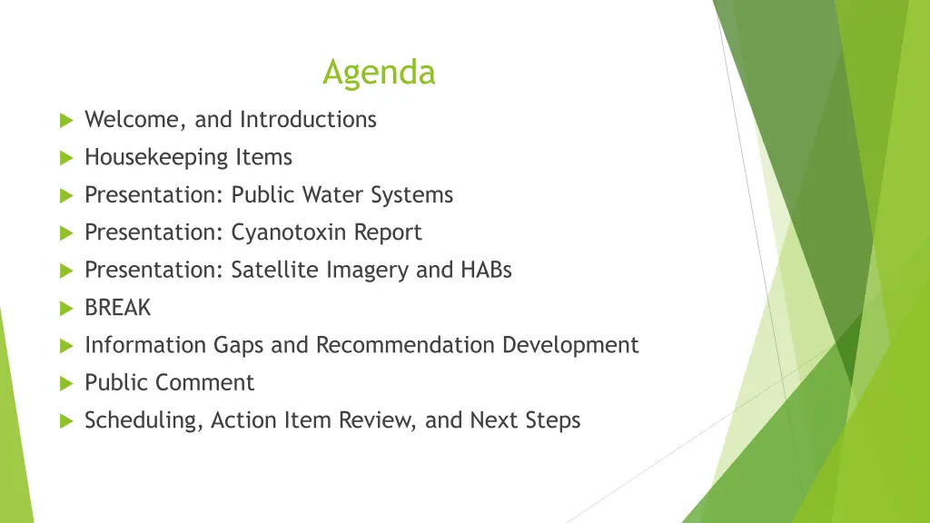 agenda