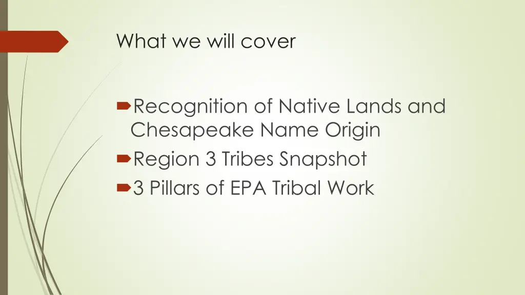 what we will cover