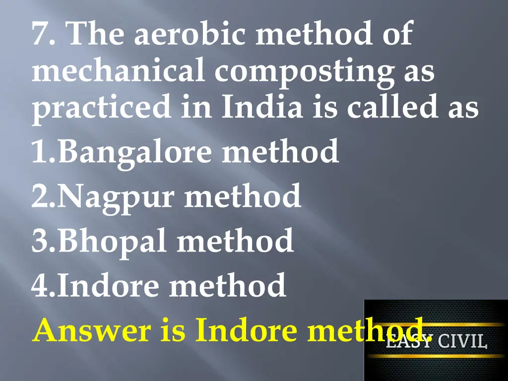 7 the aerobic method of mechanical composting
