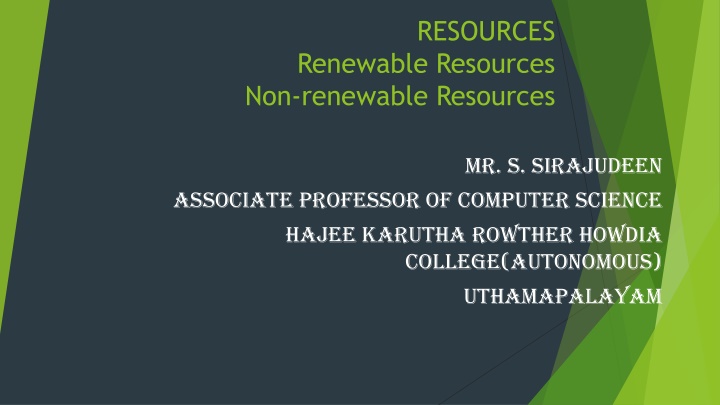 resources