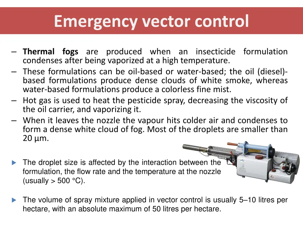 emergency vector control