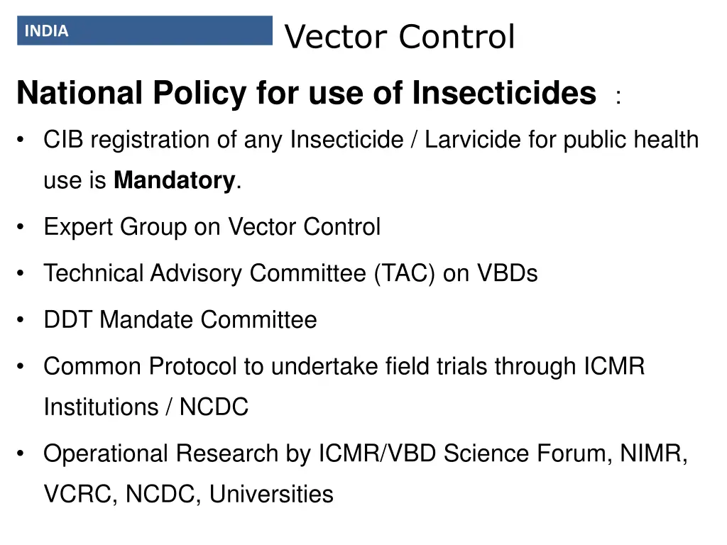 vector control