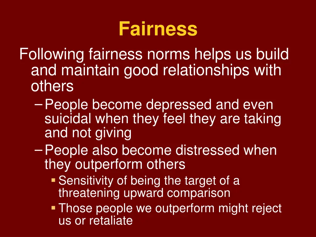 fairness 1