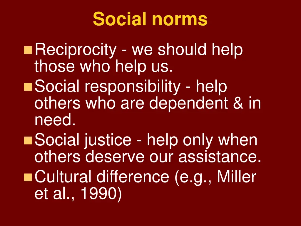 social norms