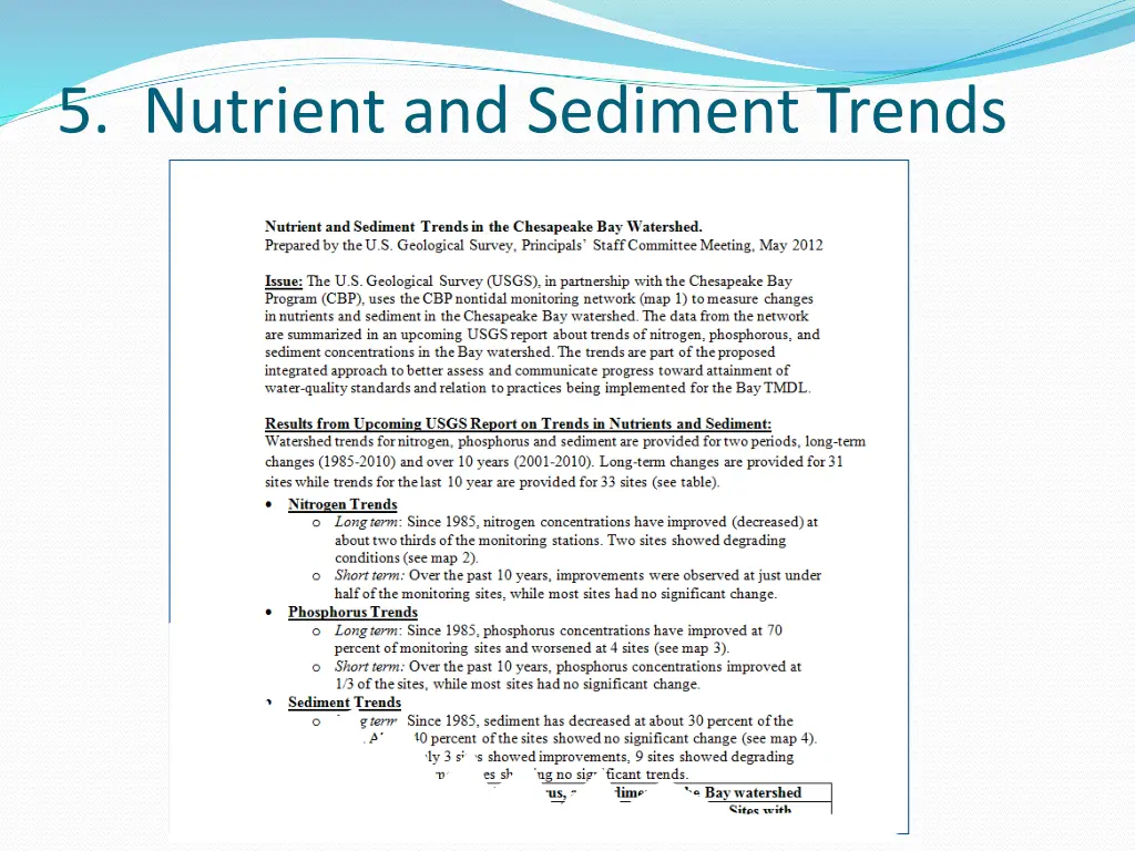 5 nutrient and sediment trends 1