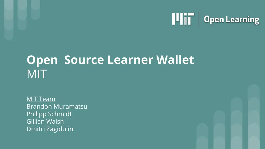 open source learner wallet mit