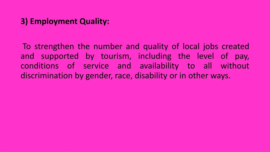 3 employment quality