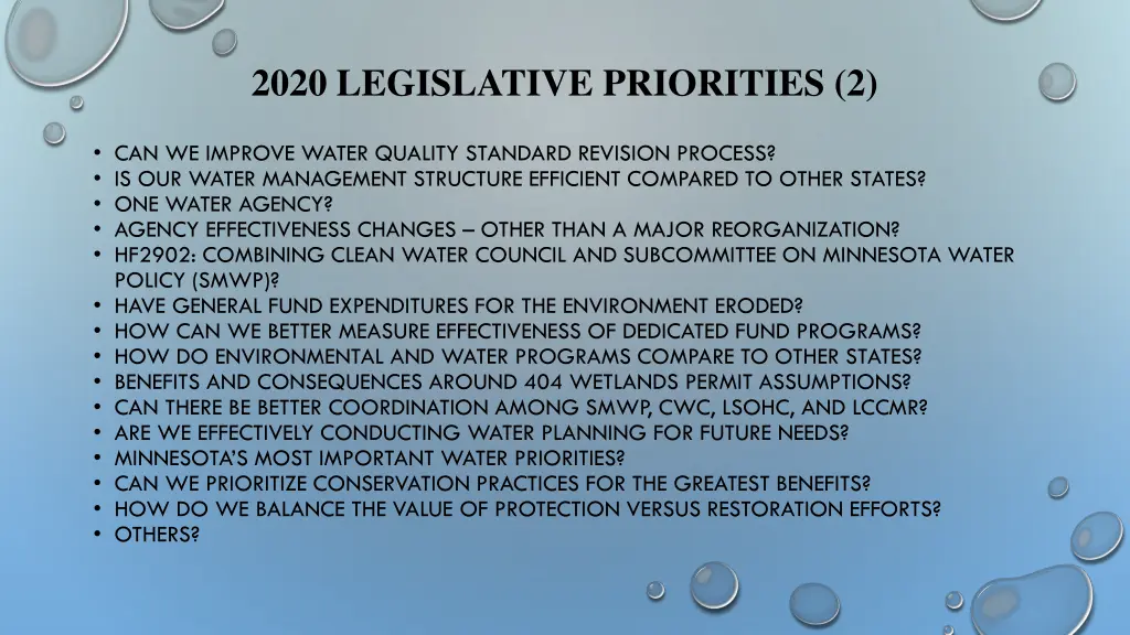 2020 legislative priorities 2