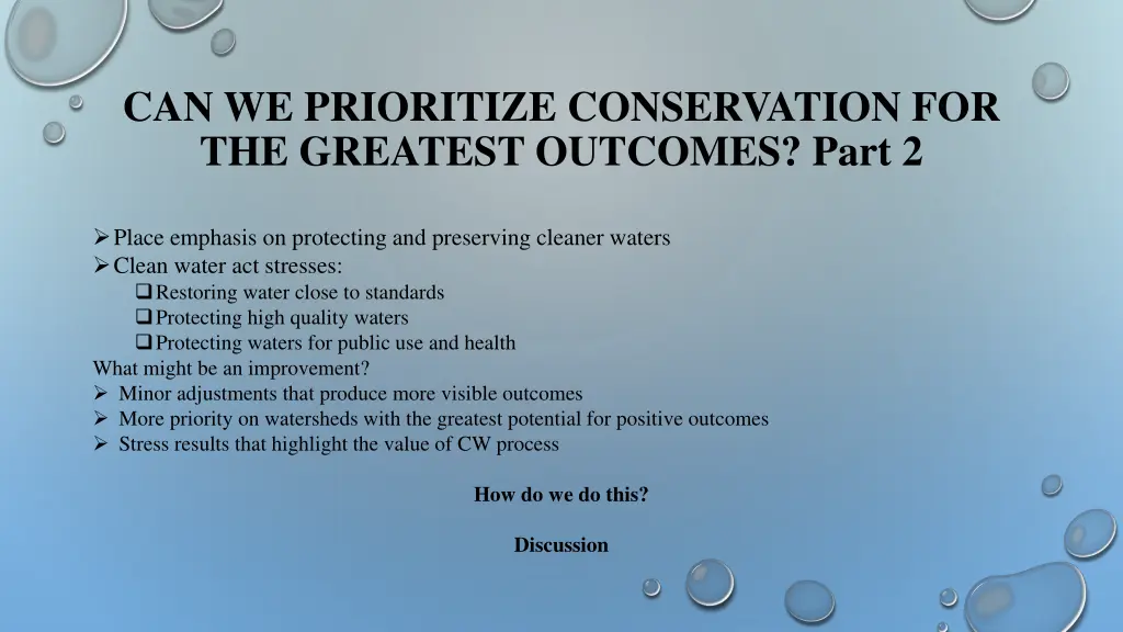 can we prioritize conservation for the greatest 2